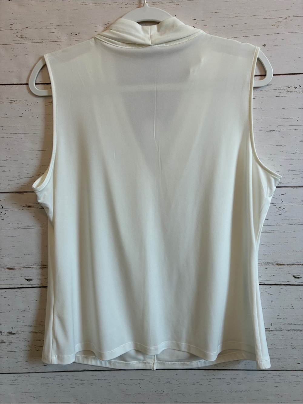 Calvin Klein Ivory/Cream Sleeveless V-Neck Pullover Top, sz XL, NWT - Picture 7 of 12